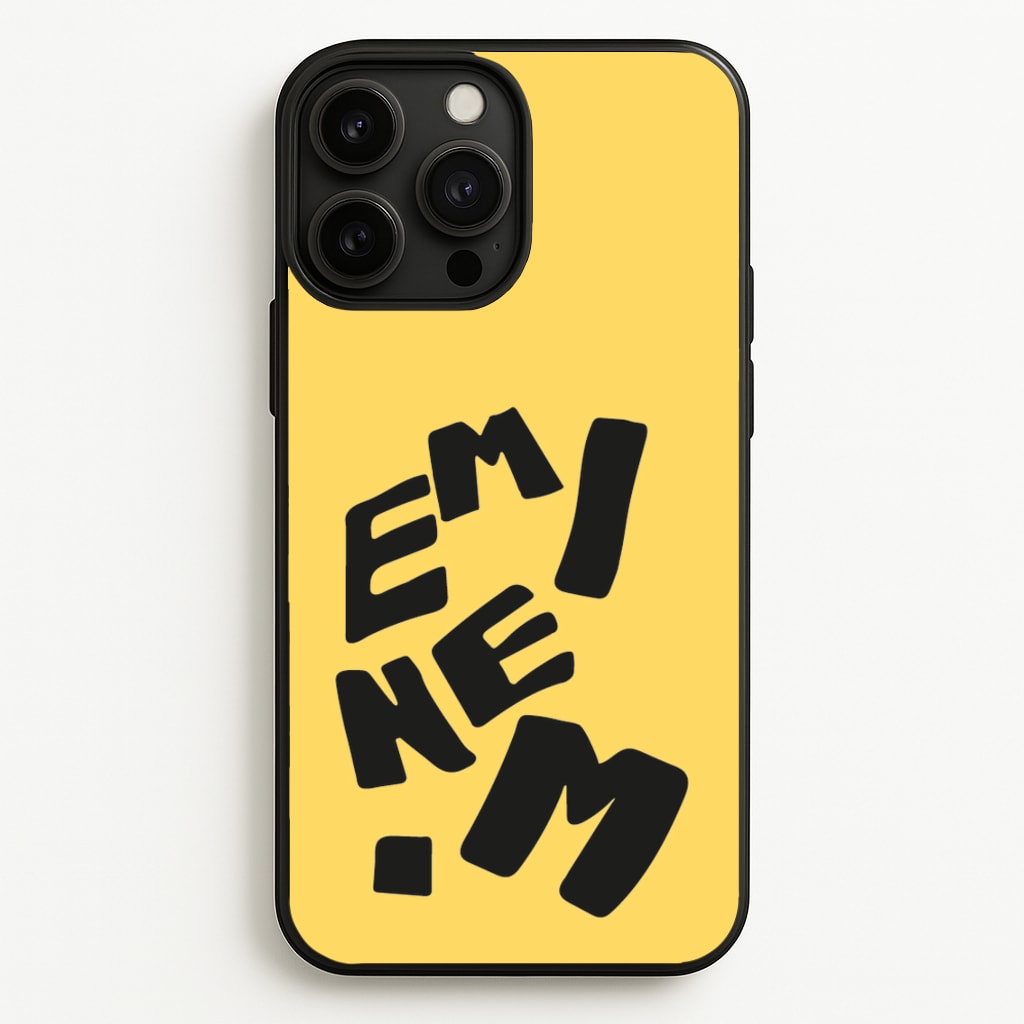 Text - Eminem Phone Case for iPhone 13 Pro Max