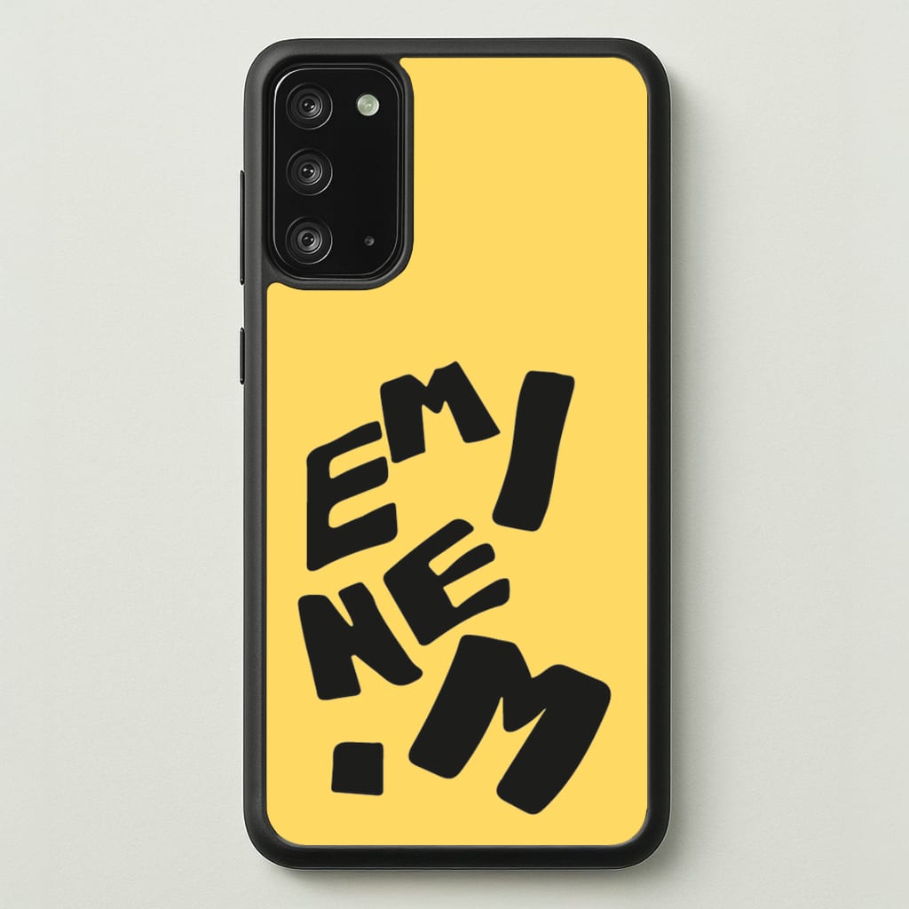 Text - Eminem Phone Case for Galaxy Note 20