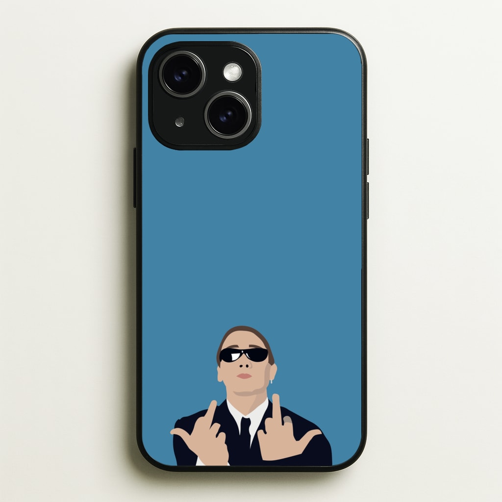Middle Finger - Eminem Phone Case for iPhone 15 Plus