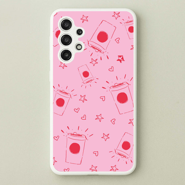 Coffee Pattern - Chamberlain - Emma Chamerlain Phone Case for Galaxy A13
