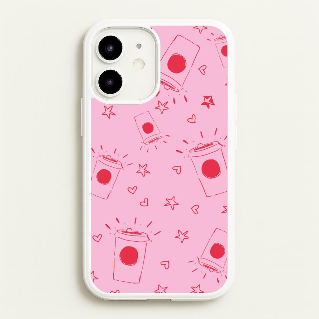 Coffee Pattern - Chamberlain - Emma Chamerlain Phone Case for iPhone 12 Mini