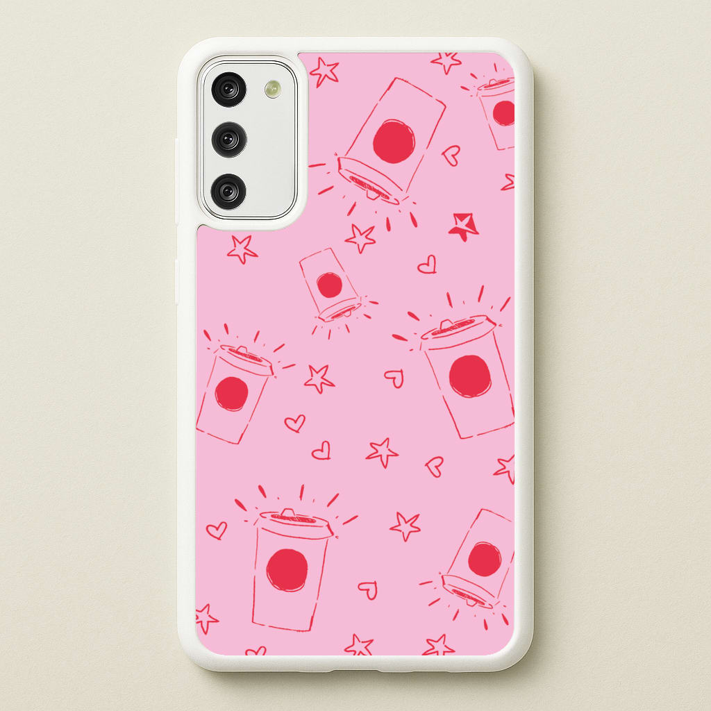Coffee Pattern - Chamberlain - Emma Chamerlain Phone Case for Galaxy A41