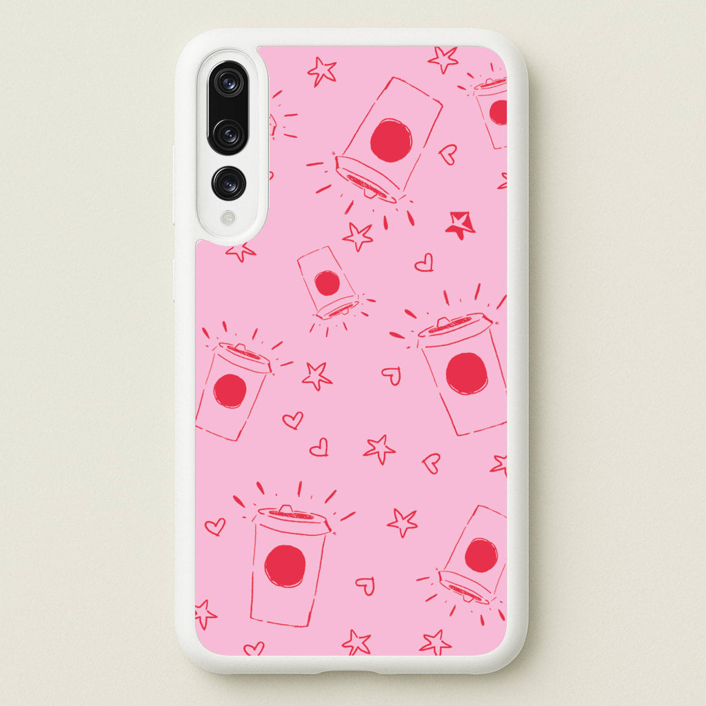 Coffee Pattern - Chamberlain - Emma Chamerlain Phone Case for Huawei P20 Pro