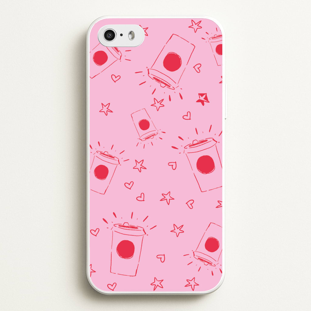 Coffee Pattern - Chamberlain - Emma Chamerlain Phone Case for iPhone 5 / 5s / SE 2016
