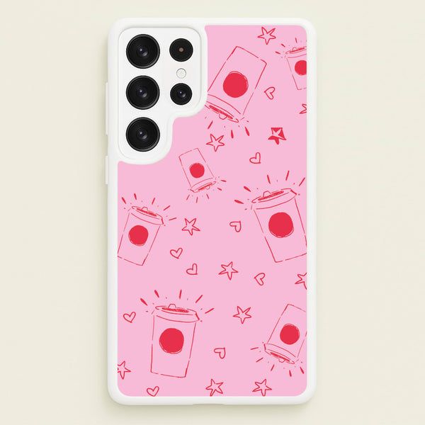 Coffee Pattern - Chamberlain - Emma Chamerlain Phone Case for Galaxy S23 Ultra
