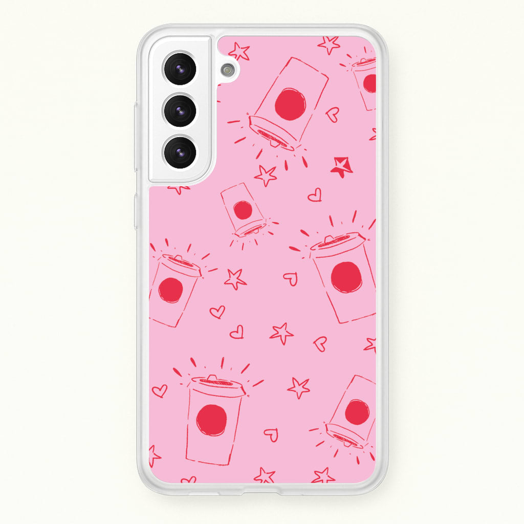 Coffee Pattern - Chamberlain - Emma Chamerlain Phone Case for Galaxy S22 Plus