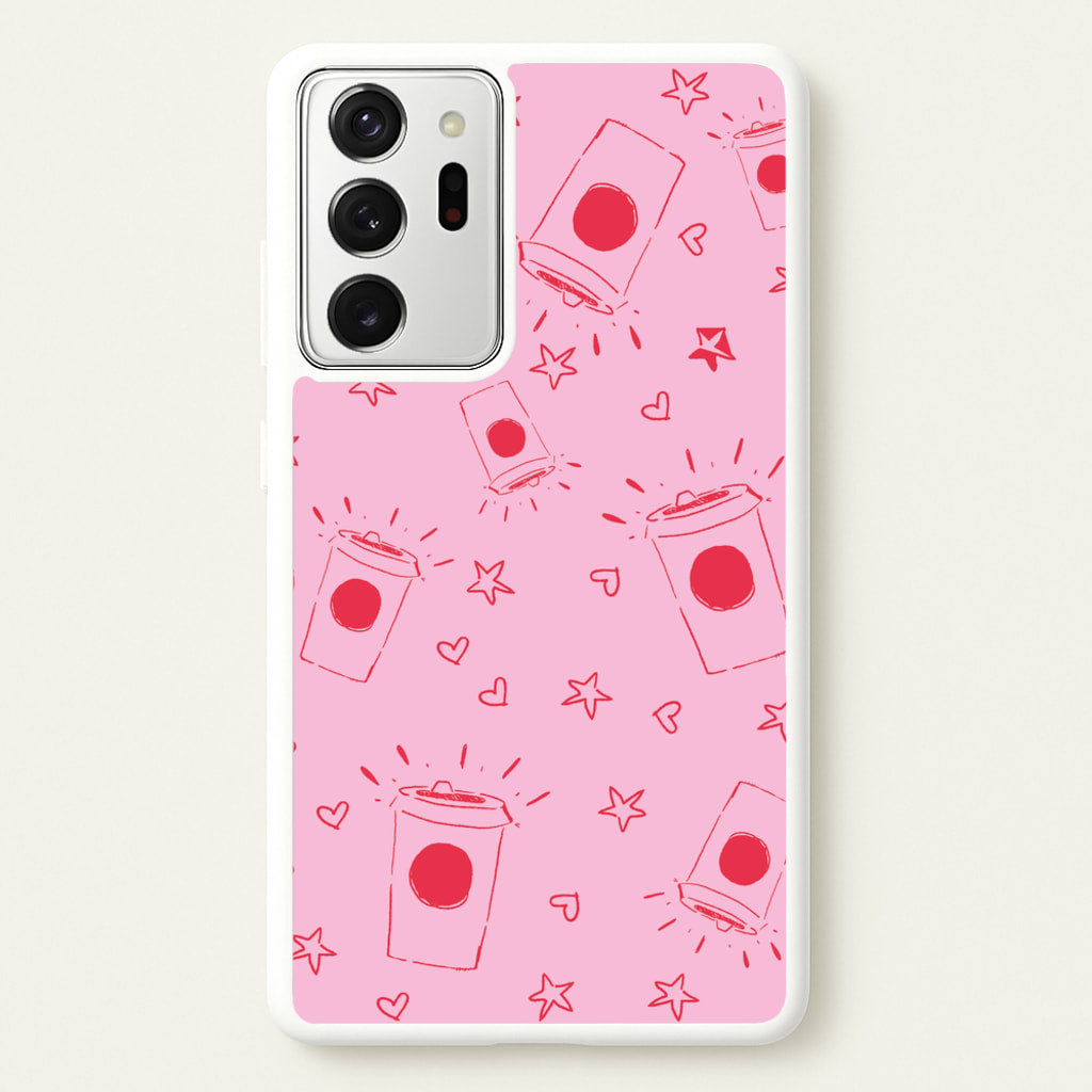 Coffee Pattern - Chamberlain - Emma Chamerlain Phone Case for Galaxy Note 20 Ultra