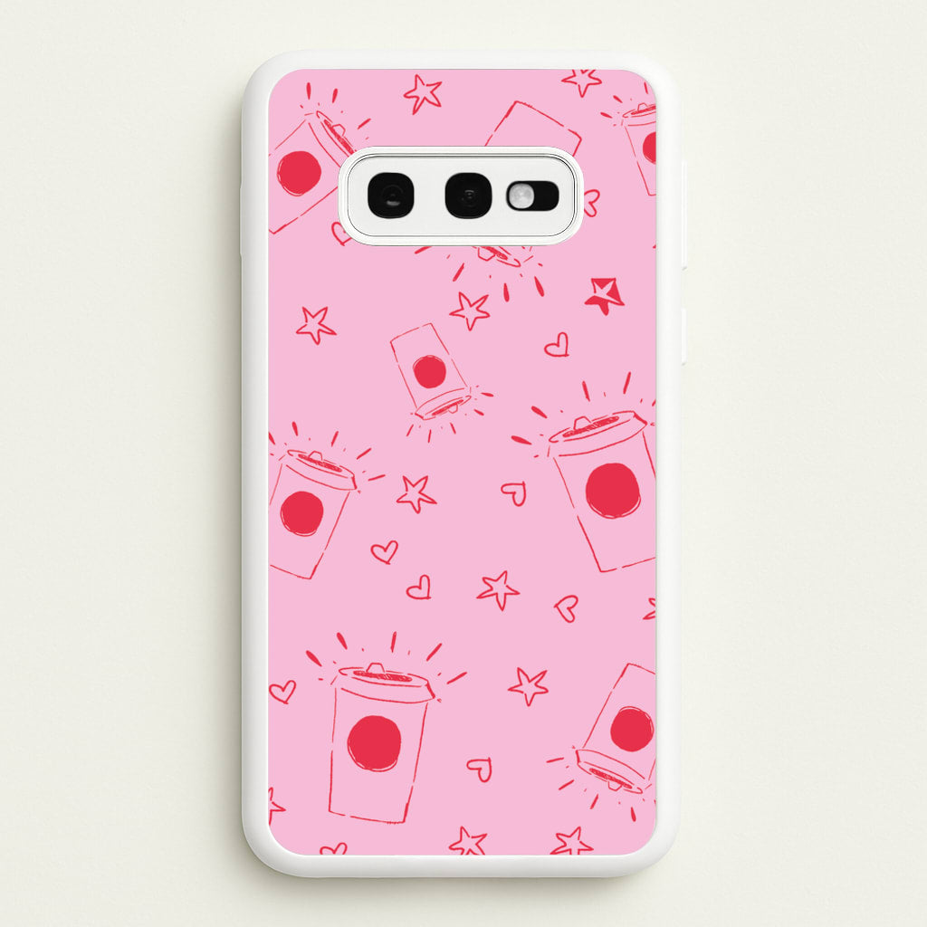 Coffee Pattern - Chamberlain - Emma Chamerlain Phone Case for Galaxy S10e