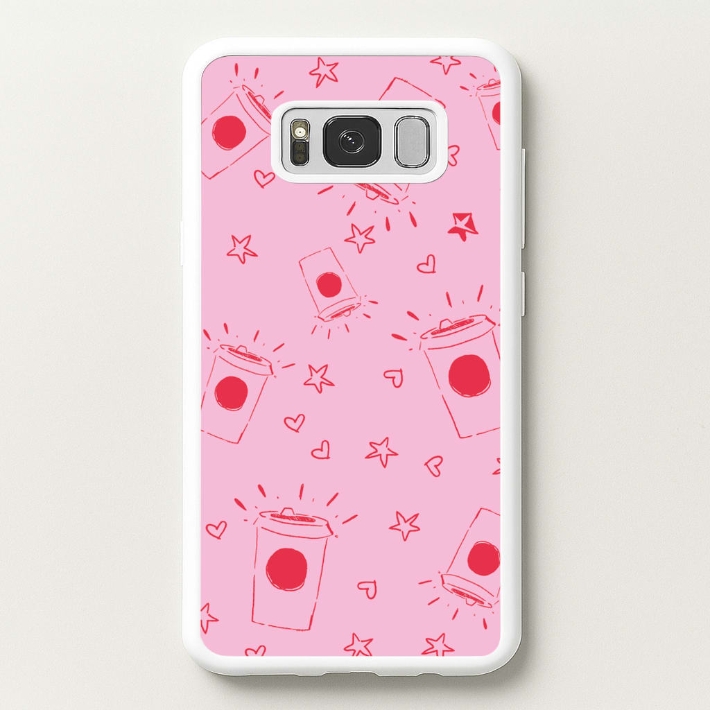 Coffee Pattern - Chamberlain - Emma Chamerlain Phone Case for Galaxy S8