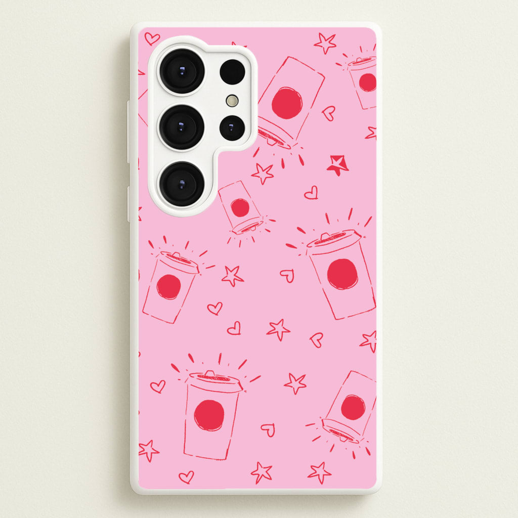 Coffee Pattern - Chamberlain - Emma Chamerlain Phone Case for Galaxy S25 Ultra