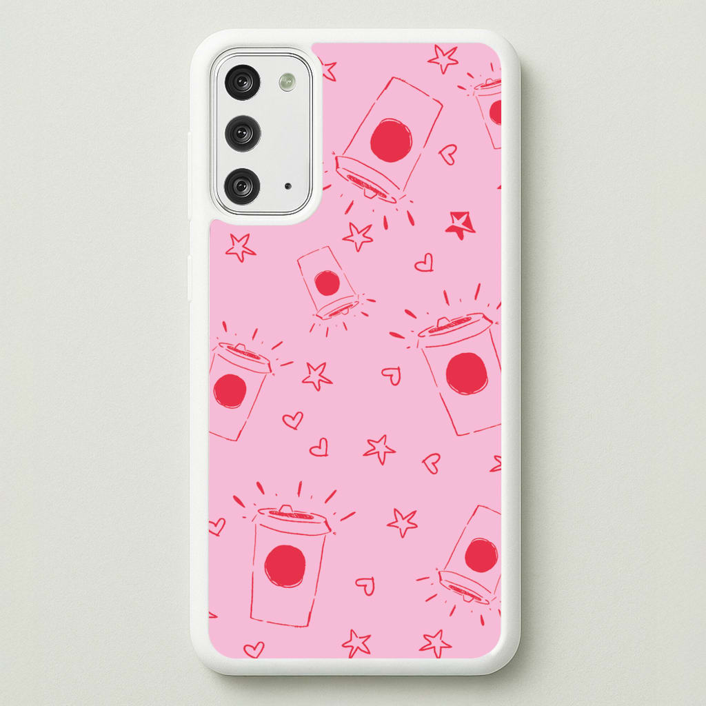 Coffee Pattern - Chamberlain - Emma Chamerlain Phone Case for Galaxy Note 20