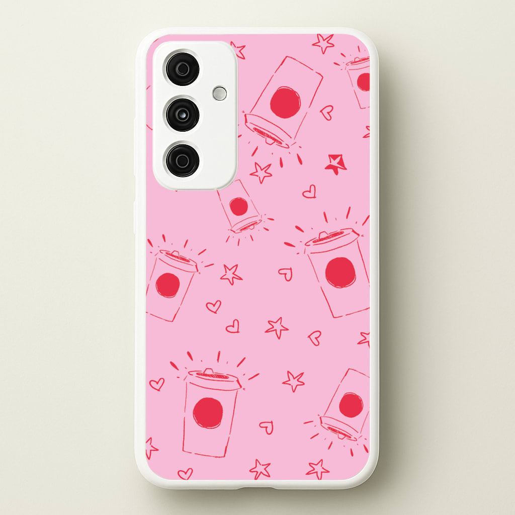 Coffee Pattern - Chamberlain - Emma Chamerlain Phone Case for Galaxy A15