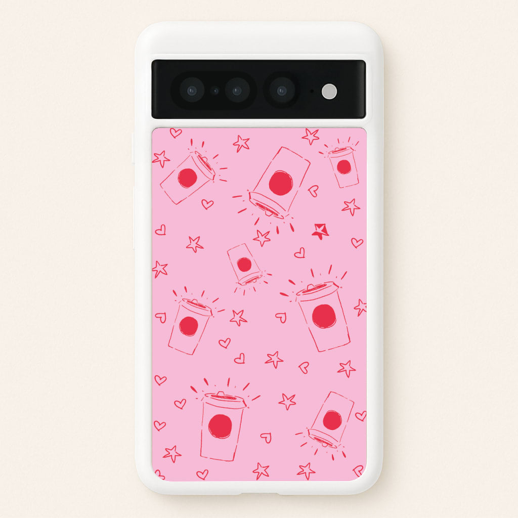Coffee Pattern - Chamberlain - Emma Chamerlain Phone Case for Google Pixel 7 Pro