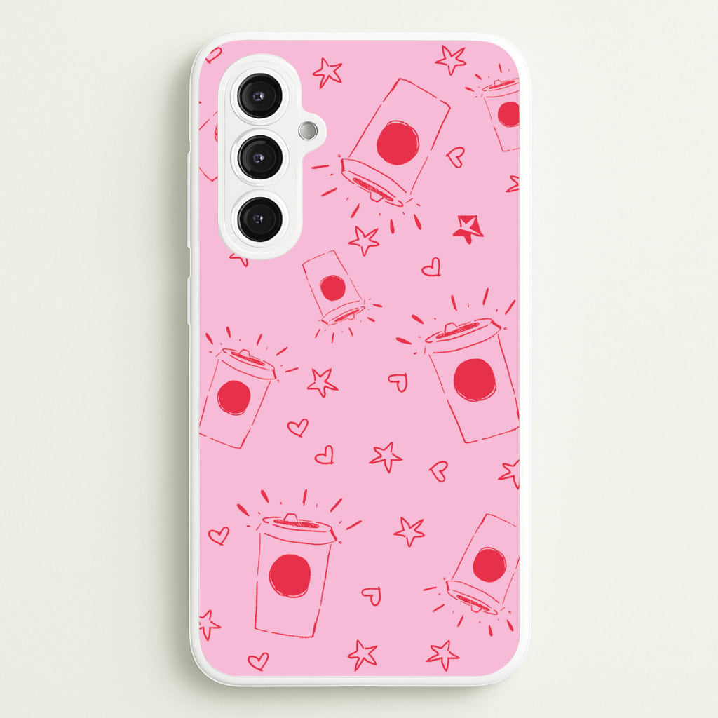 Coffee Pattern - Chamberlain - Emma Chamerlain Phone Case for Galaxy S23FE