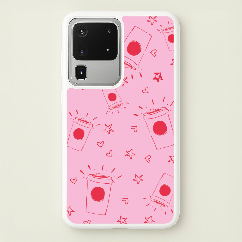Coffee Pattern - Chamberlain - Emma Chamerlain Phone Case for Galaxy S20 Ultra
