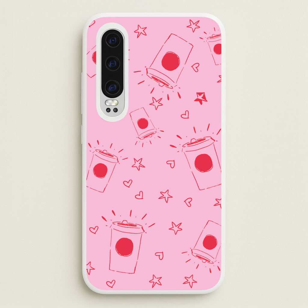 Coffee Pattern - Chamberlain - Emma Chamerlain Phone Case for Huawei P30