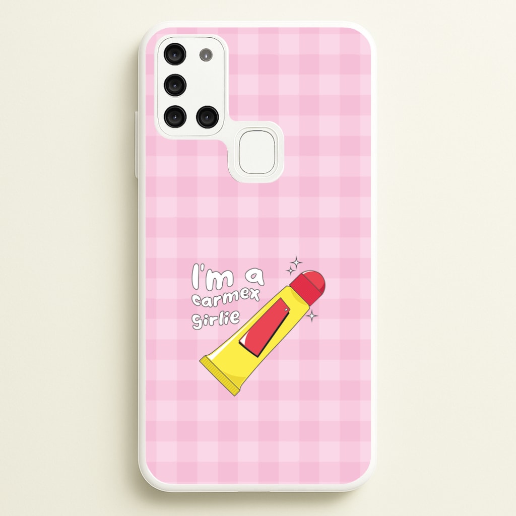 I'm A Carmex Girlie - Chamberlain - Emma Chamerlain Phone Case for Galaxy A21s