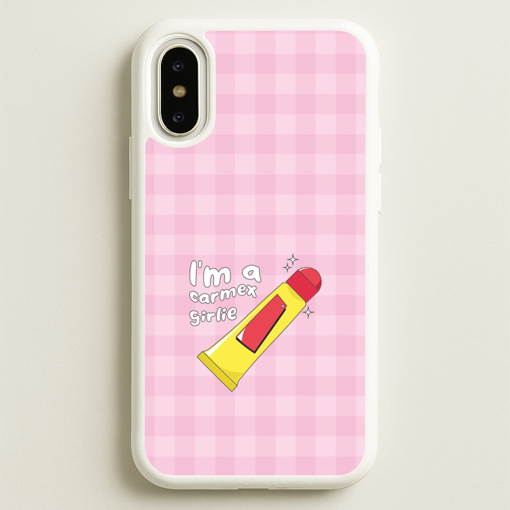 I'm A Carmex Girlie - Chamberlain - Emma Chamerlain Phone Case for iPhone X / XS