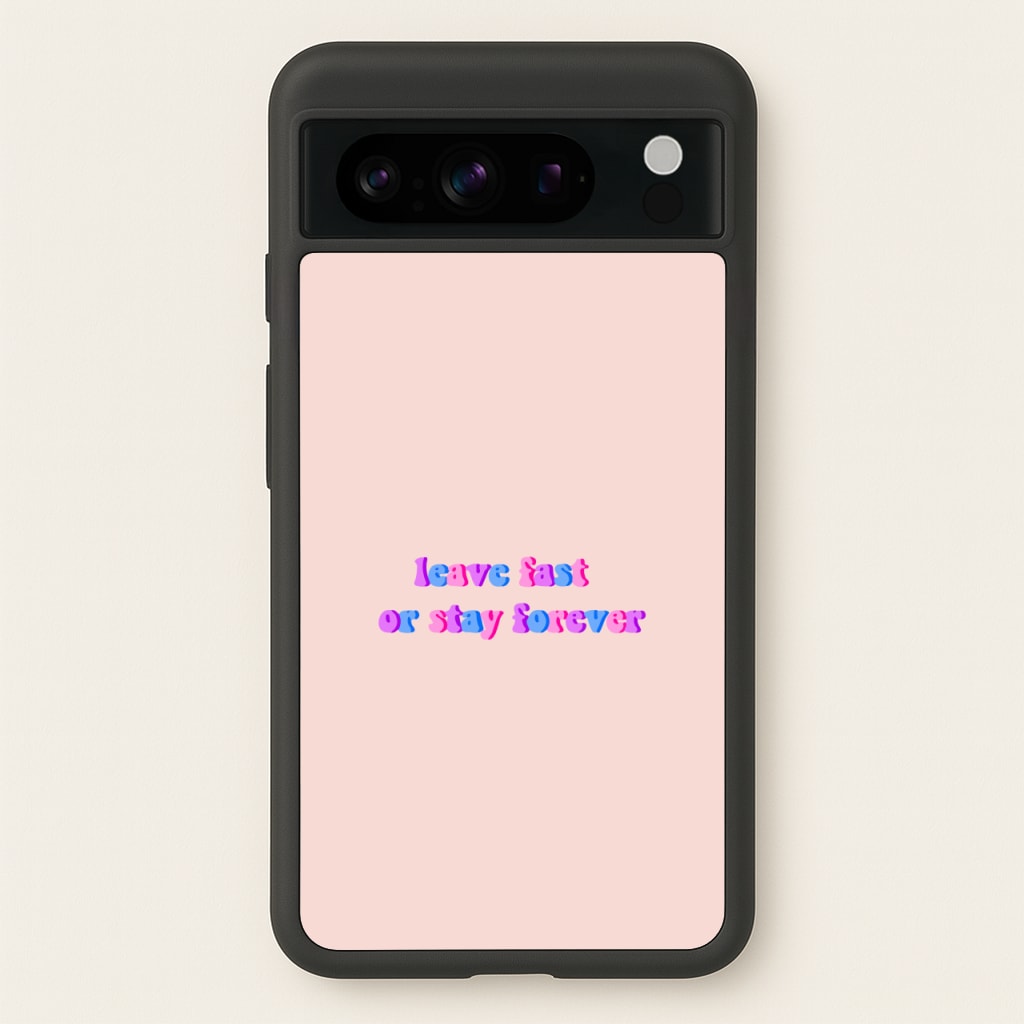 Leave Fast Or Stay Forever - Fender - Sam Fender Phone Case for Google Pixel 8 Pro