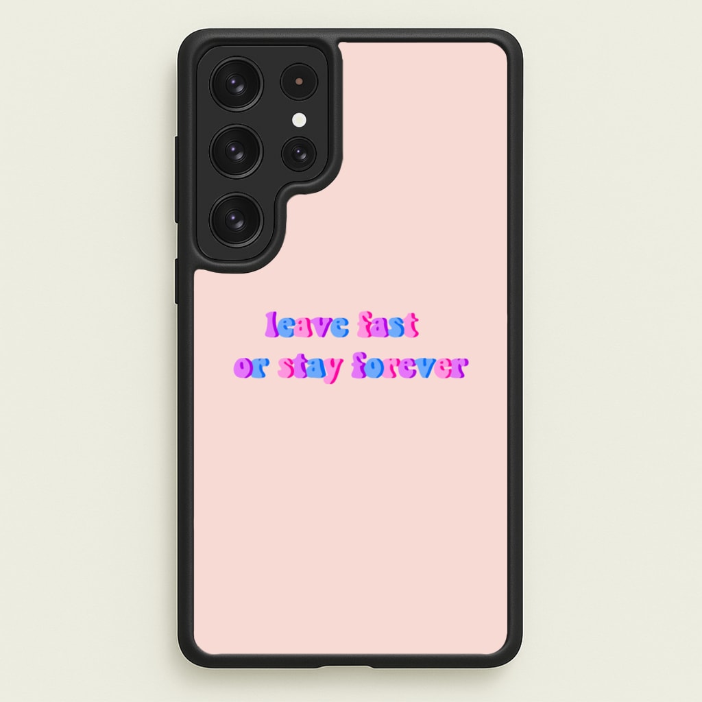 Leave Fast Or Stay Forever - Fender - Sam Fender Phone Case for Galaxy S23 Ultra