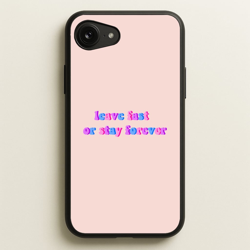 Leave Fast Or Stay Forever - Fender - Sam Fender Phone Case for iPhone 16e
