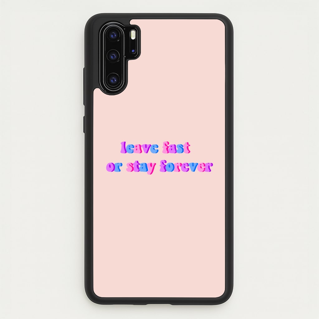 Leave Fast Or Stay Forever - Fender - Sam Fender Phone Case for Huawei P30 Pro