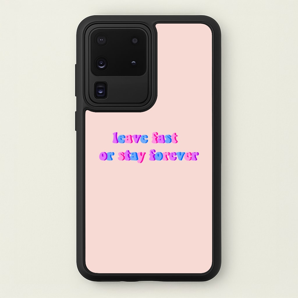 Leave Fast Or Stay Forever - Fender - Sam Fender Phone Case for Galaxy S20 Ultra
