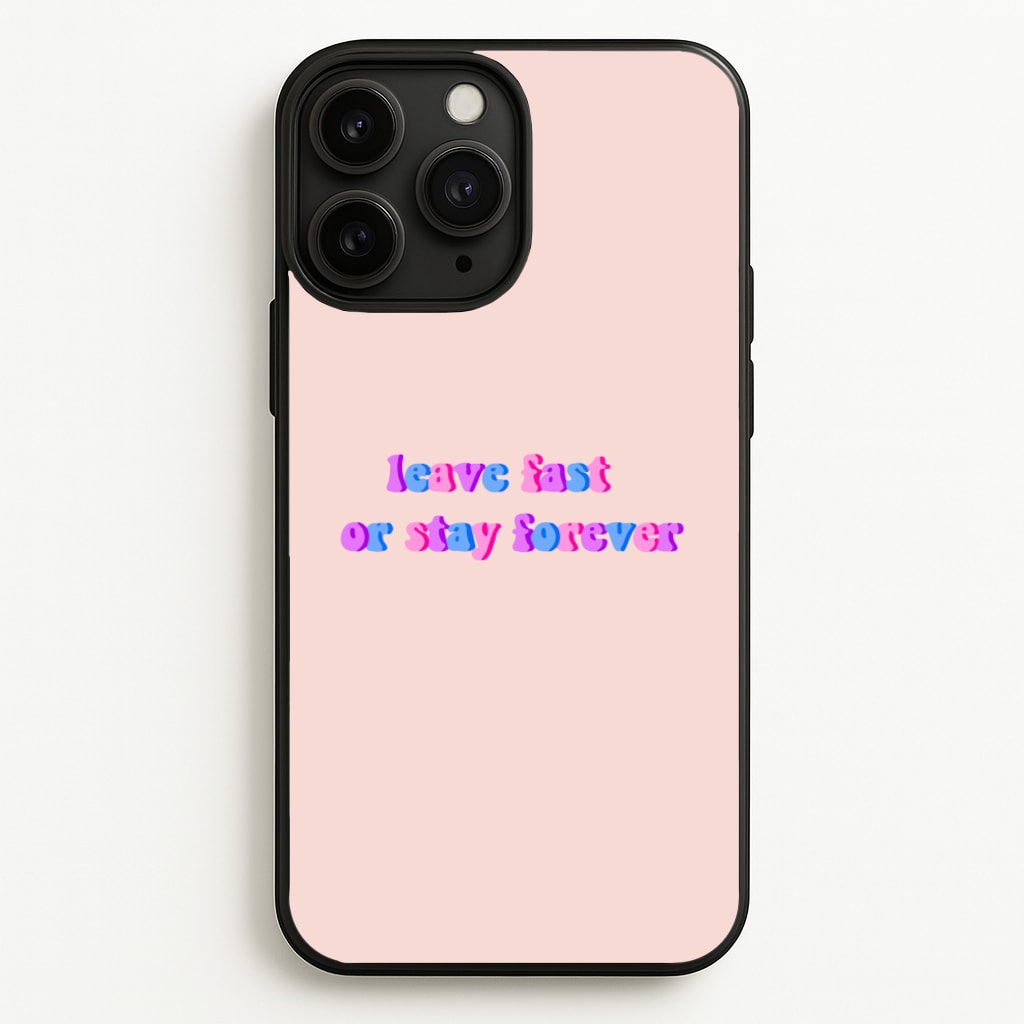 Leave Fast Or Stay Forever - Fender - Sam Fender Phone Case for iPhone 11 Pro