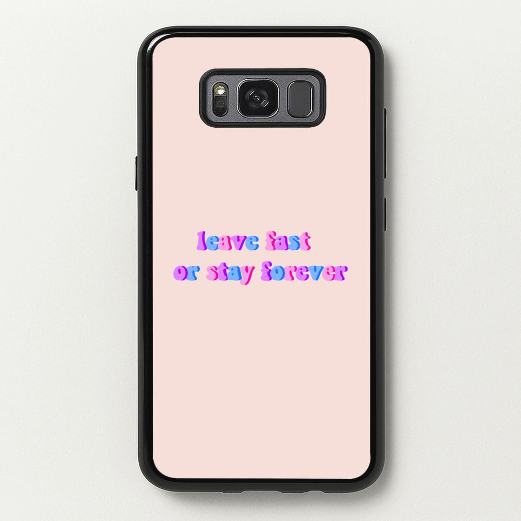 Leave Fast Or Stay Forever - Fender - Sam Fender Phone Case for Galaxy S8 Plus