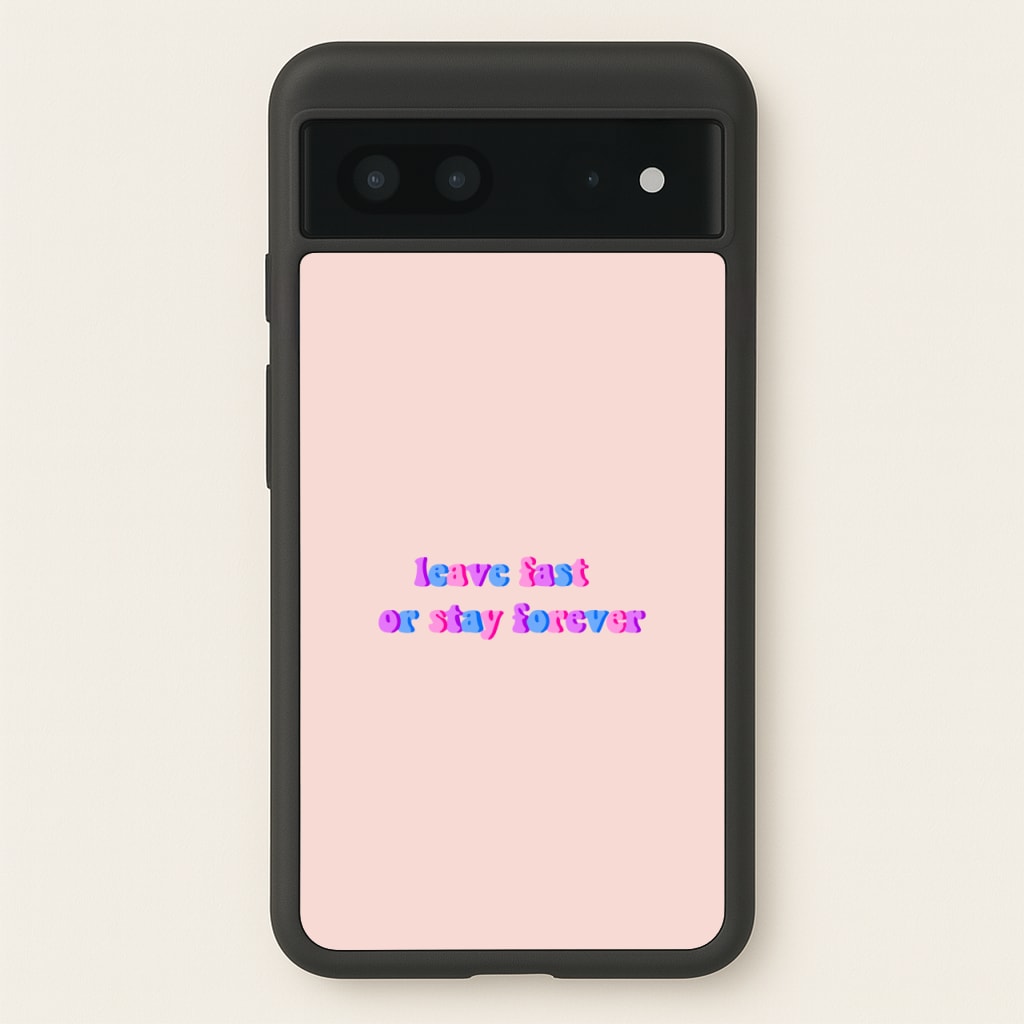Leave Fast Or Stay Forever - Fender - Sam Fender Phone Case for Google Pixel 7