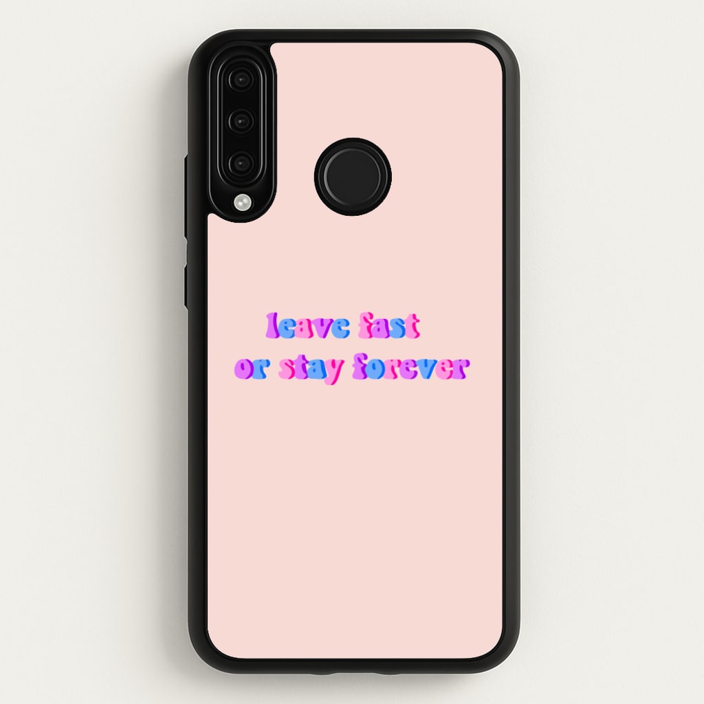 Leave Fast Or Stay Forever - Fender - Sam Fender Phone Case for Huawei P30 Lite