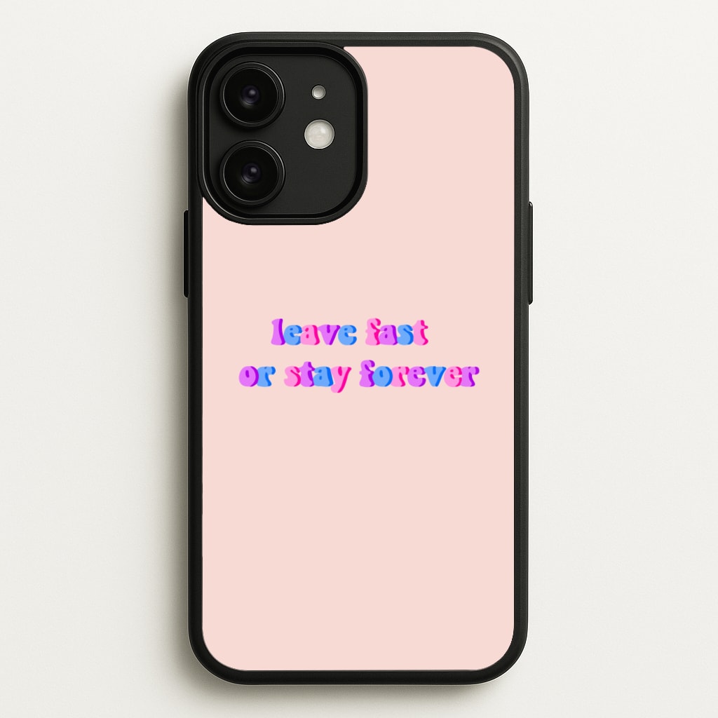 Leave Fast Or Stay Forever - Fender - Sam Fender Phone Case for iPhone 11