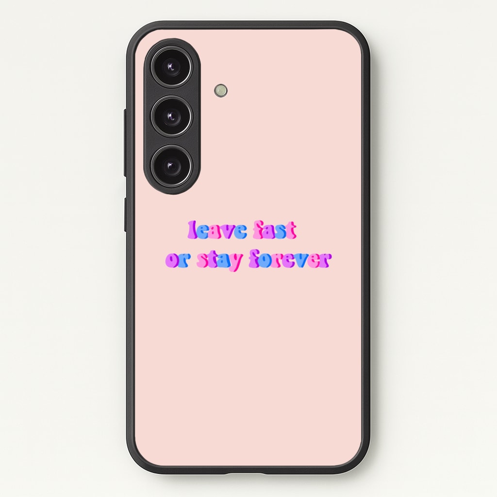 Leave Fast Or Stay Forever - Fender - Sam Fender Phone Case for Galaxy S24 Plus