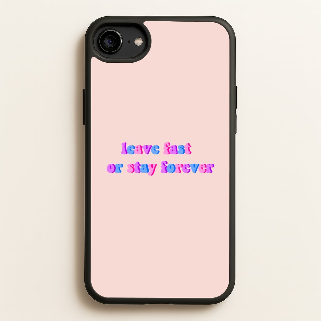 Leave Fast Or Stay Forever - Fender - Sam Fender Phone Case for iPhone 6 / 7 / 8 / SE