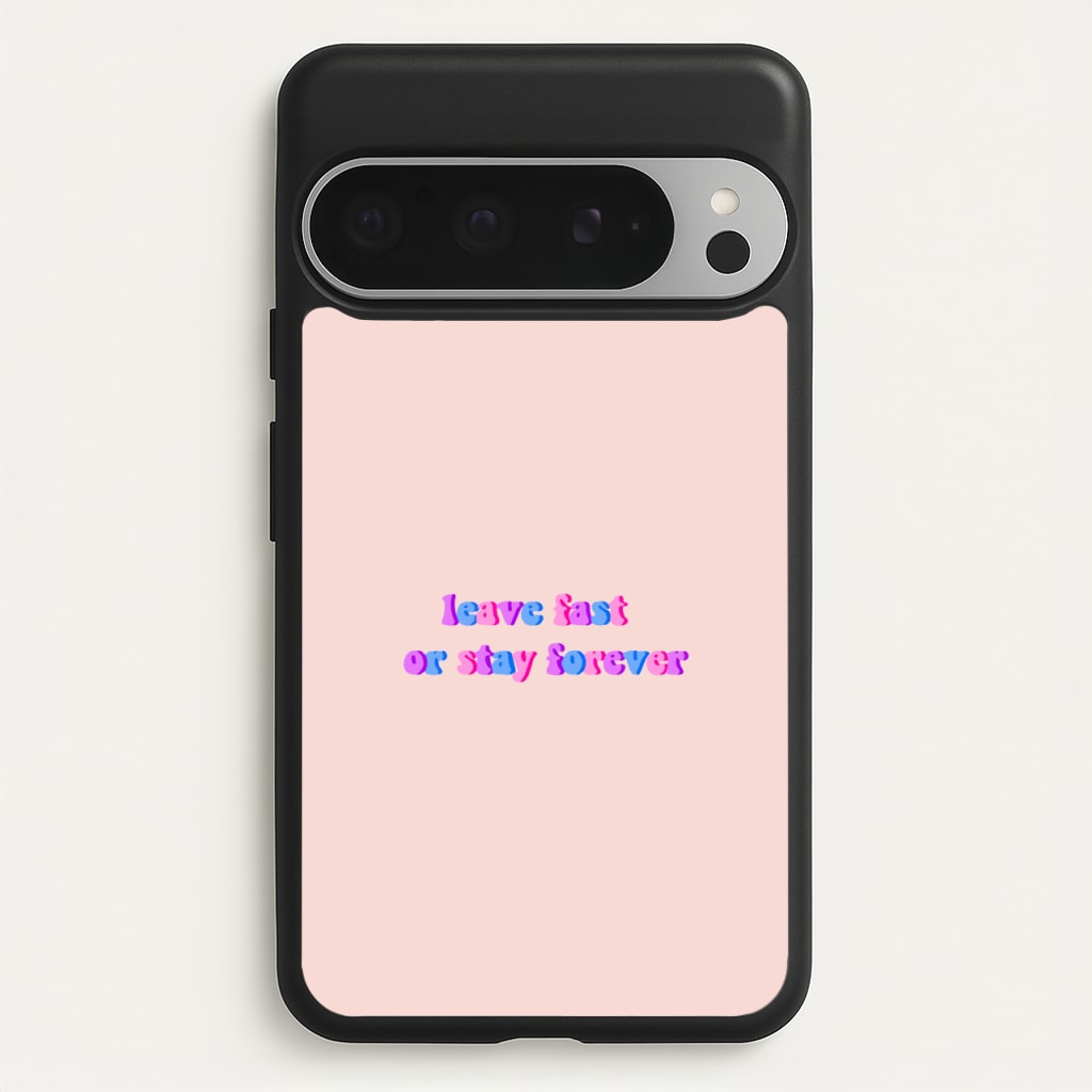 Leave Fast Or Stay Forever - Fender - Sam Fender Phone Case for Google Pixel 9 Pro XL