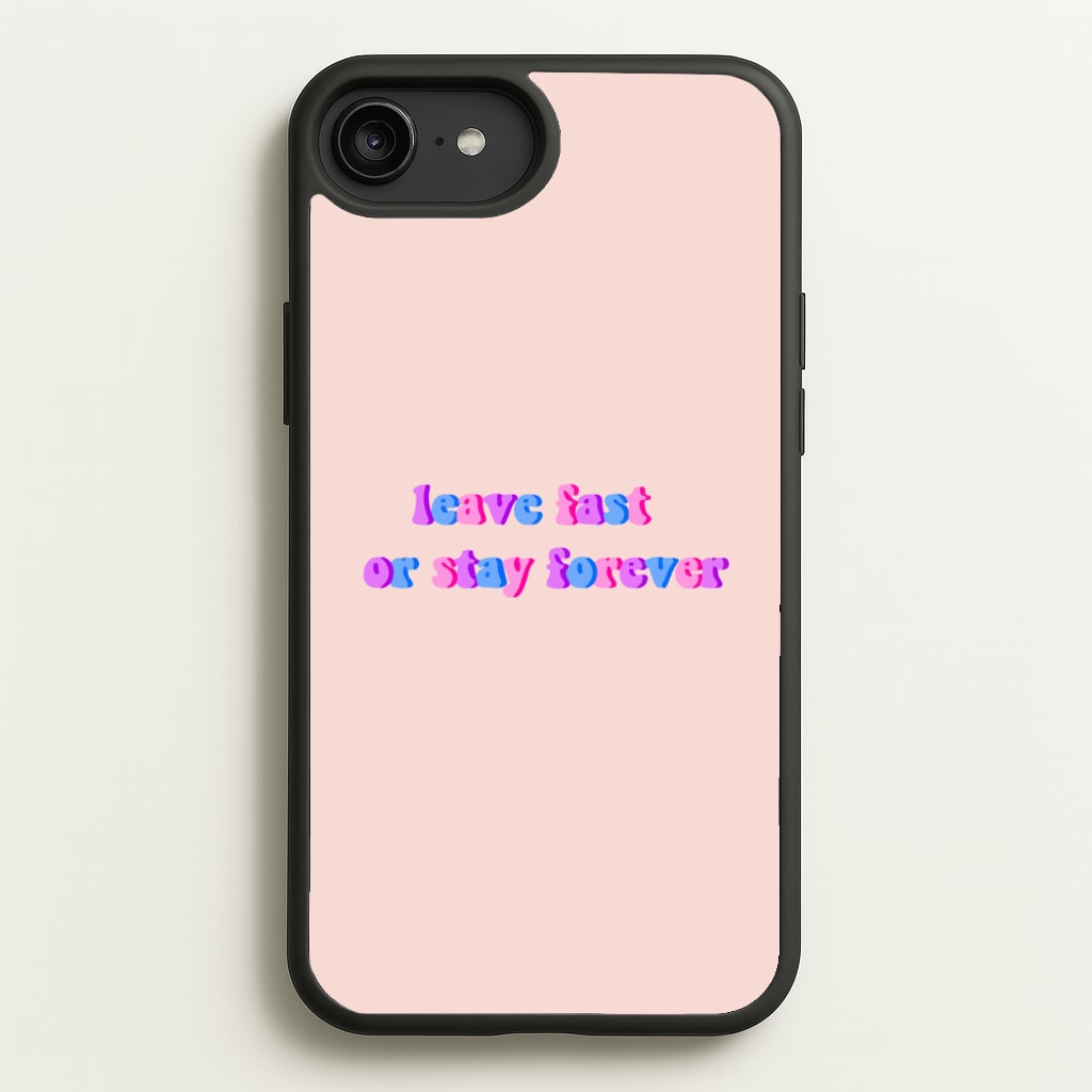 Leave Fast Or Stay Forever - Fender - Sam Fender Phone Case for iPhone 6 Plus / 7 Plus / 8 Plus