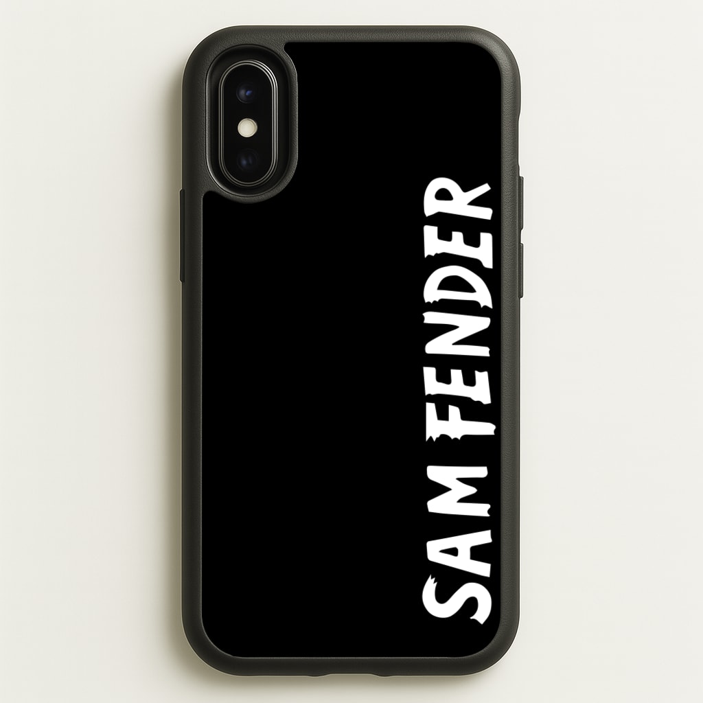Fender Vertical - Sam Fender Phone Case for iPhone X / XS
