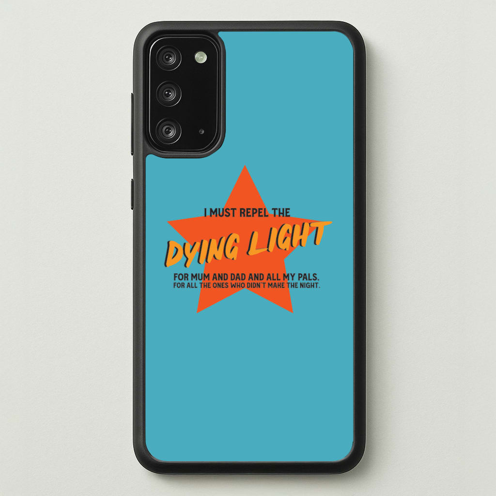 I Must Repel The Dying Light - Fender - Sam Fender Phone Case for Galaxy Note 20