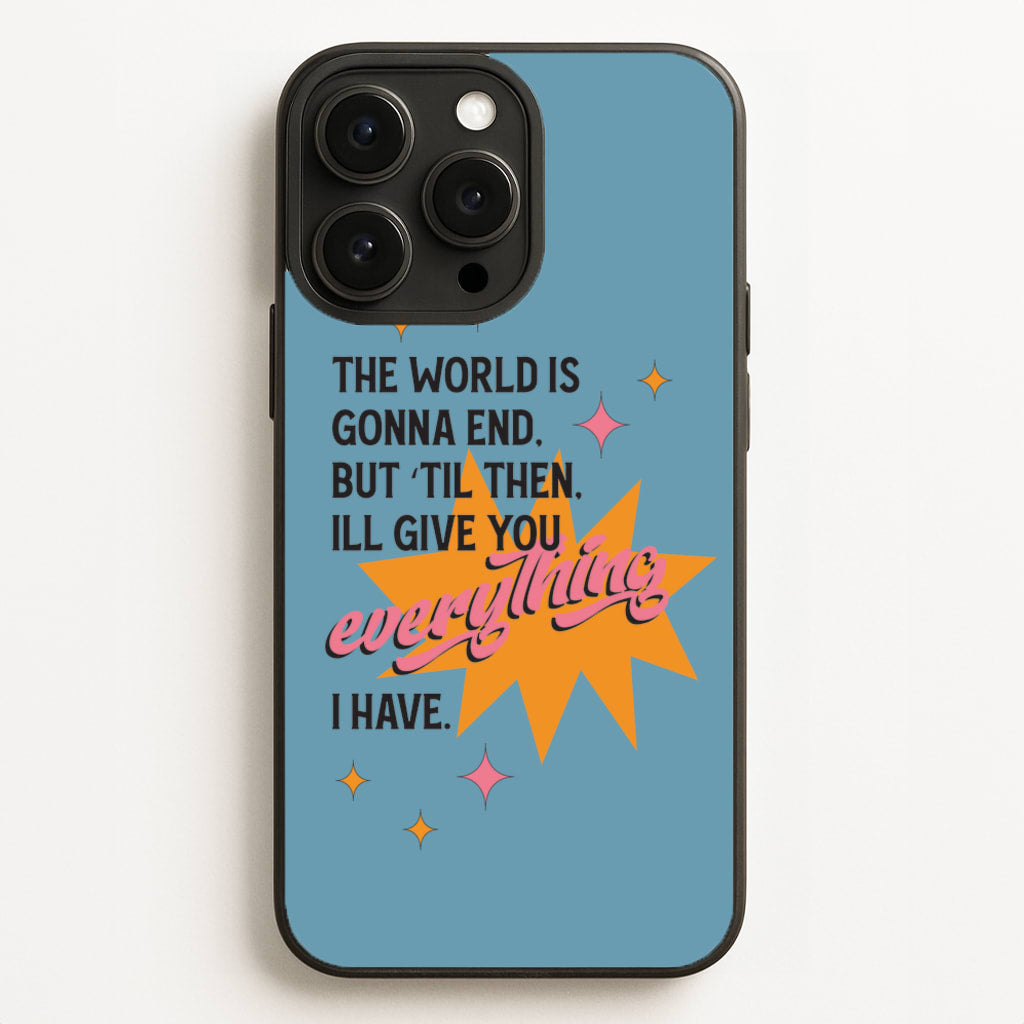 The World Is Gonna End - Fender - Sam Fender Phone Case for iPhone 16 Pro Max