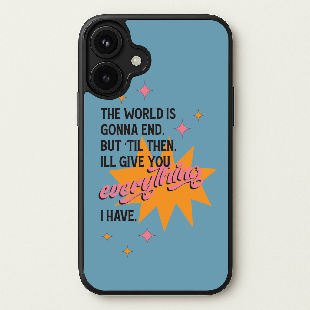 The World Is Gonna End - Fender Phone Case for iPhone 17