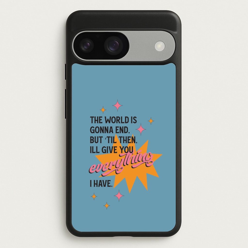 The World Is Gonna End - Fender - Sam Fender Phone Case for Google Pixel 9 / 9 Pro