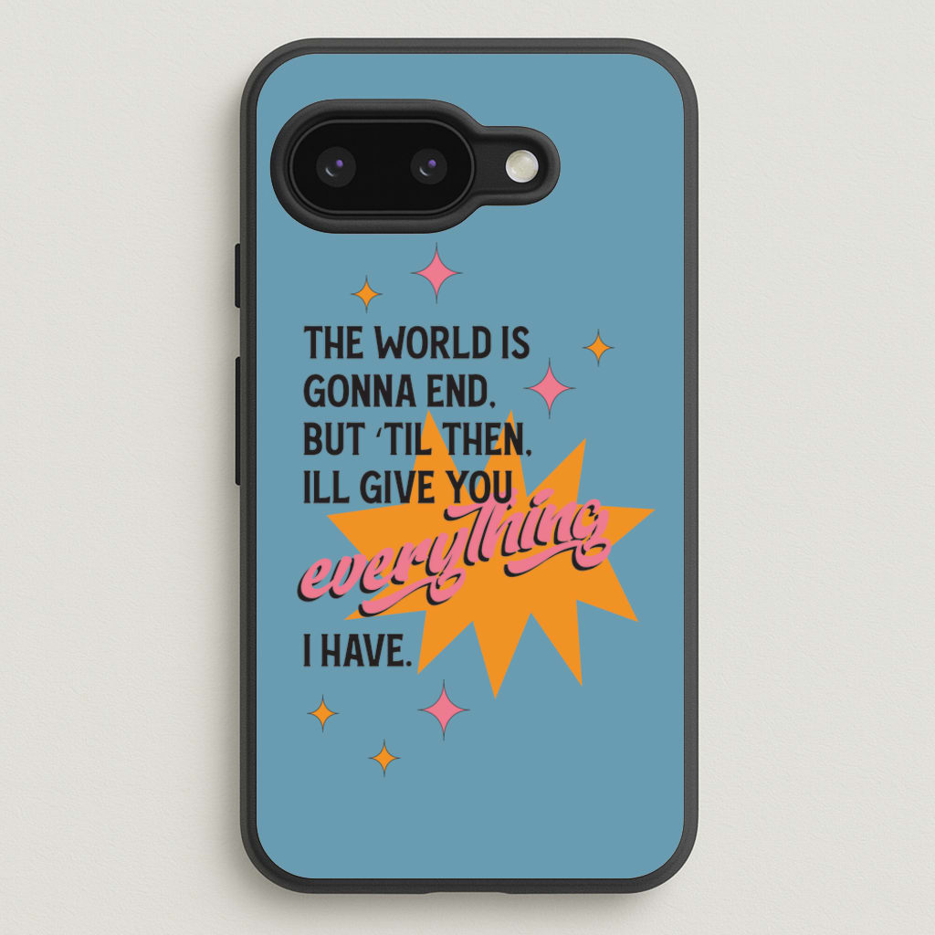 The World Is Gonna End - Fender - Sam Fender Phone Case for Google Pixel 9a