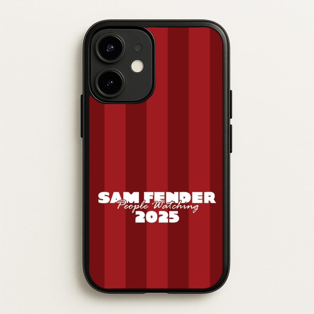 Stripes People Watching 2025 - Sam Fender Phone Case for iPhone 12 / 12 Pro