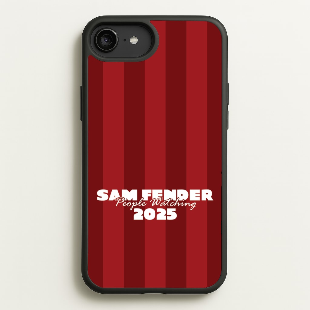Stripes People Watching 2025 - Sam Fender Phone Case for iPhone 6 Plus / 7 Plus / 8 Plus