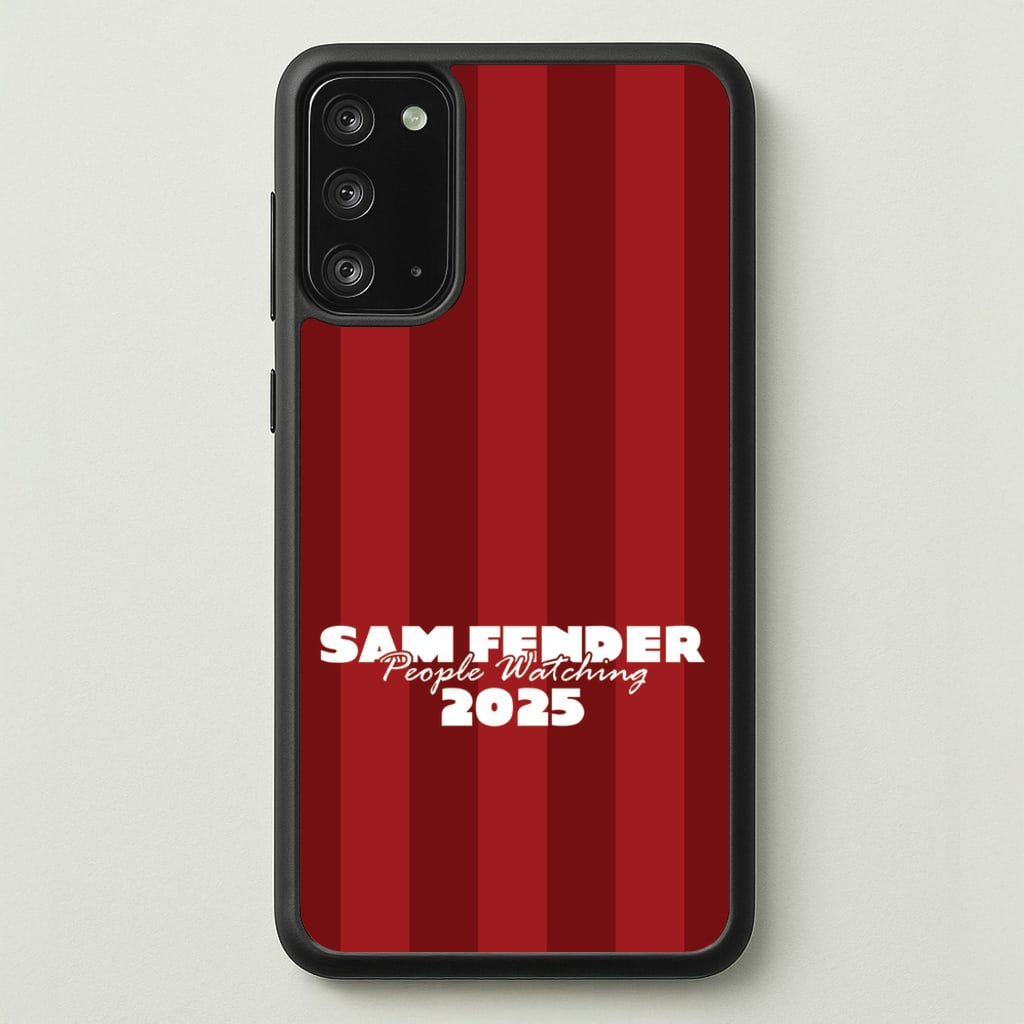 Stripes People Watching 2025 - Sam Fender Phone Case for Galaxy Note 20