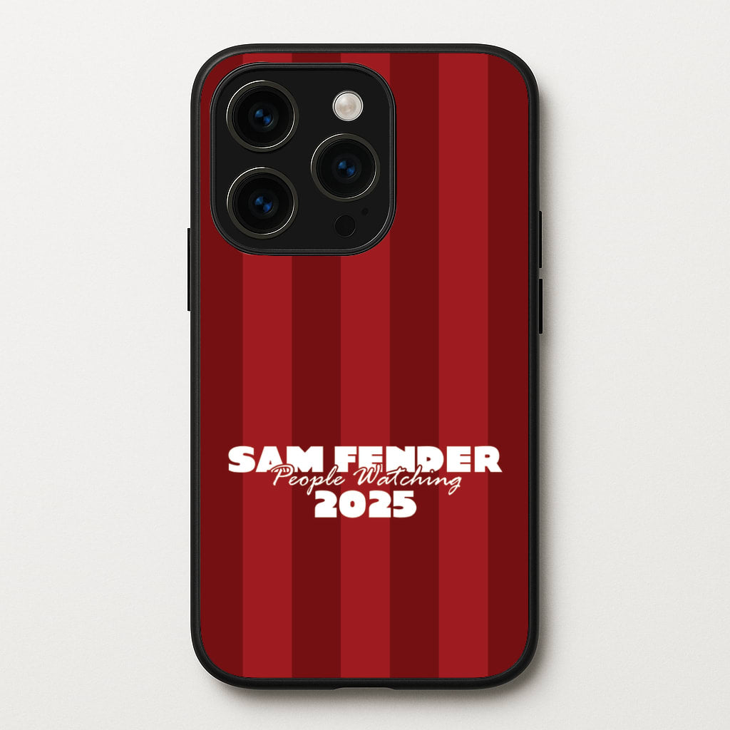 Stripes People Watching 2025 - Sam Fender Phone Case for iPhone 15 Pro Max