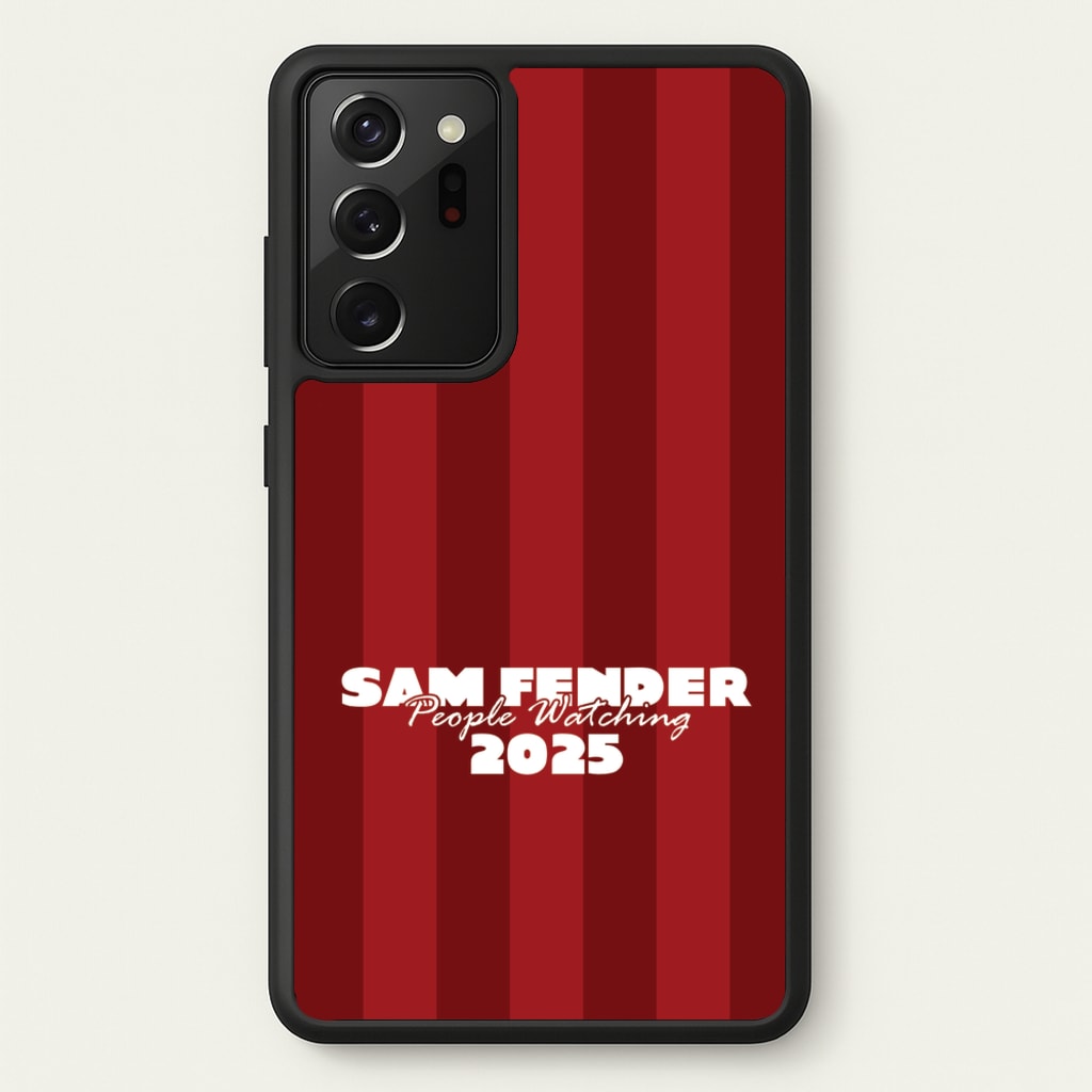 Stripes People Watching 2025 - Sam Fender Phone Case for Galaxy Note 20 Ultra