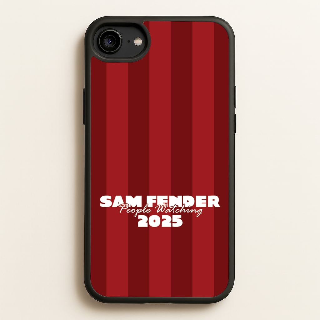 Stripes People Watching 2025 - Sam Fender Phone Case for iPhone 6 / 7 / 8 / SE