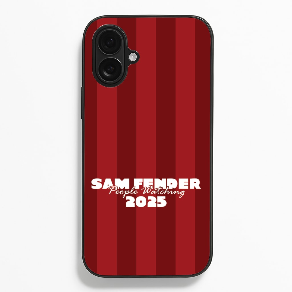 Stripes People Watching 2025 - Sam Fender Phone Case for iPhone 16 Plus