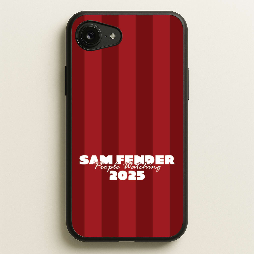 Stripes People Watching 2025 - Sam Fender Phone Case for iPhone 16e